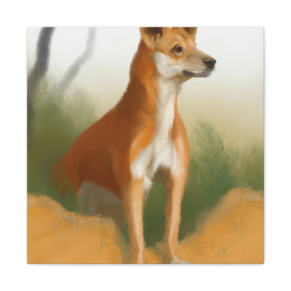 Dingo in the Outback - Canvas