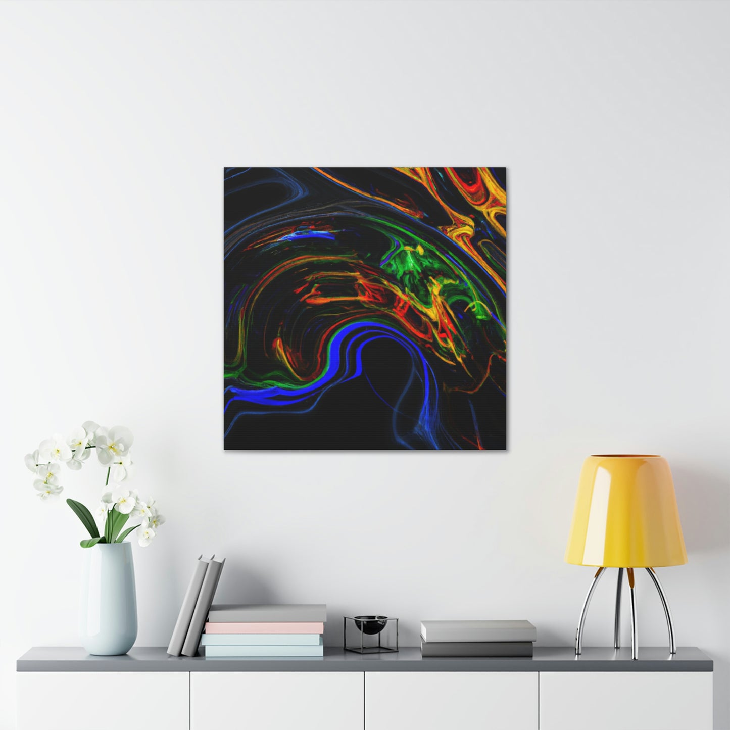 Dawn of Flowing Colors - Canvas