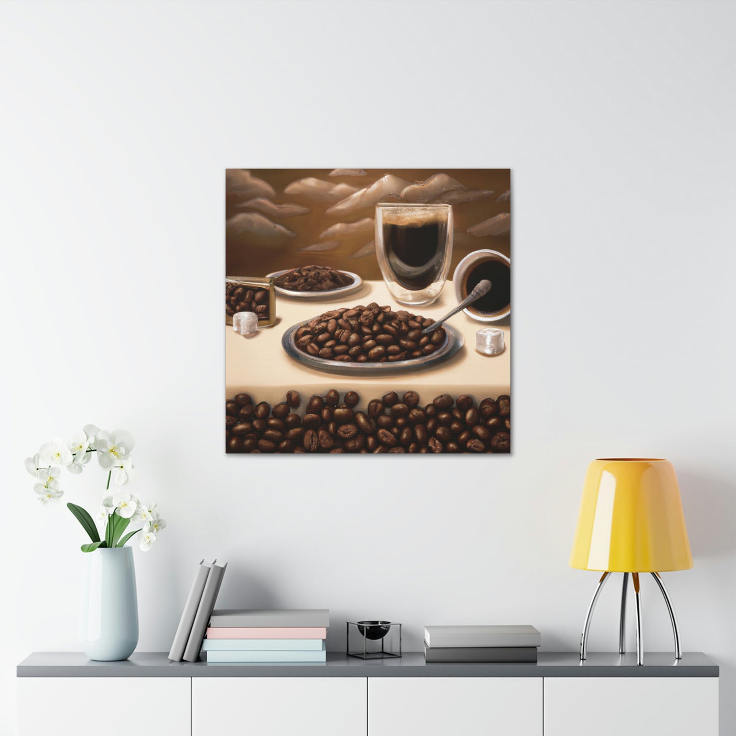 "Caffeine-Infused Bliss" - Canvas