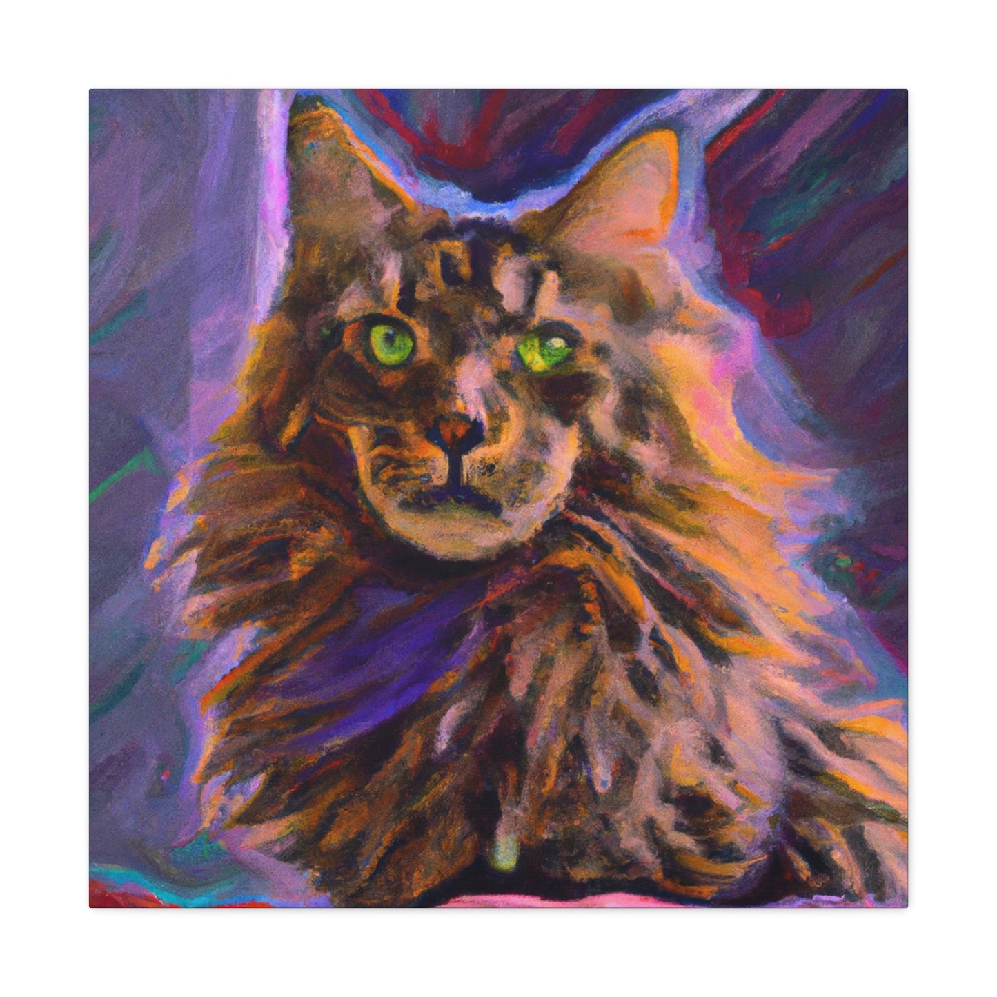 Fur of Maine Coon - Canvas