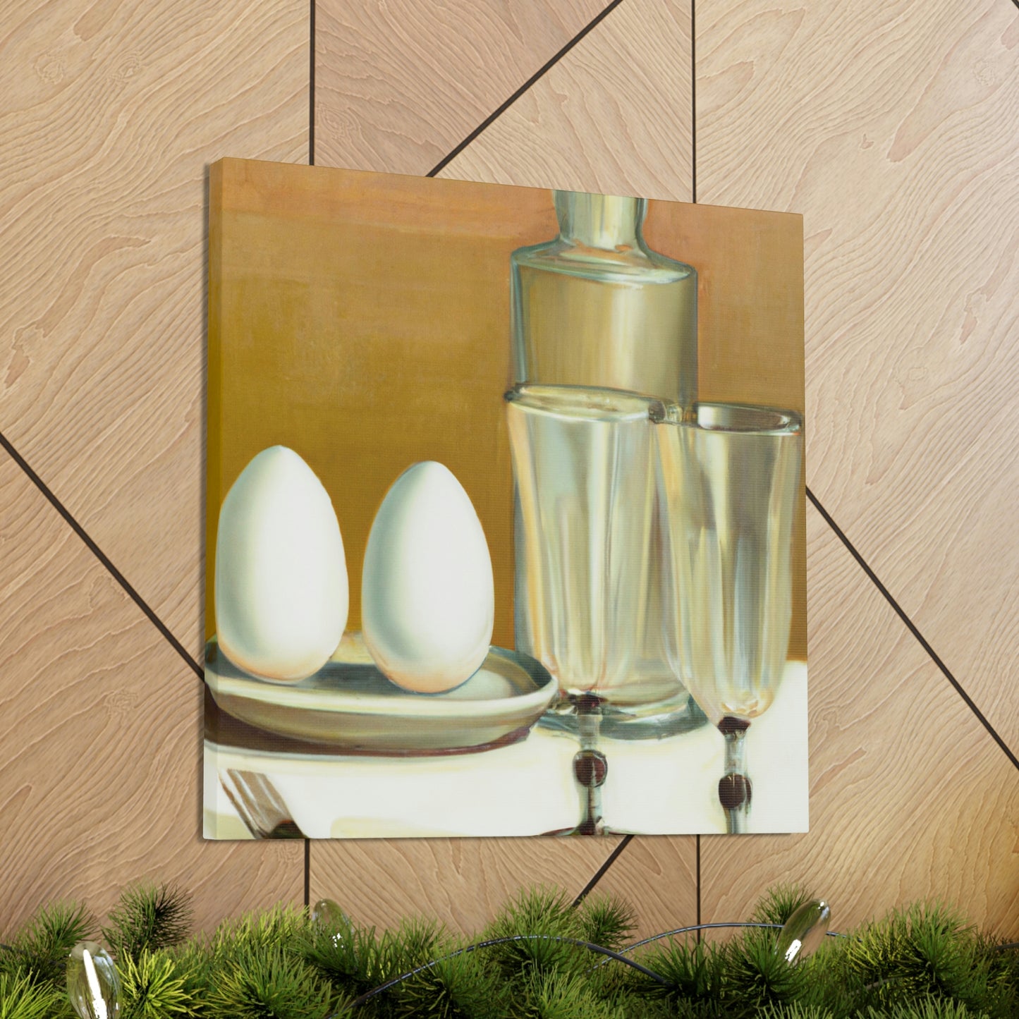 "Eggs in Art Deco". - Canvas