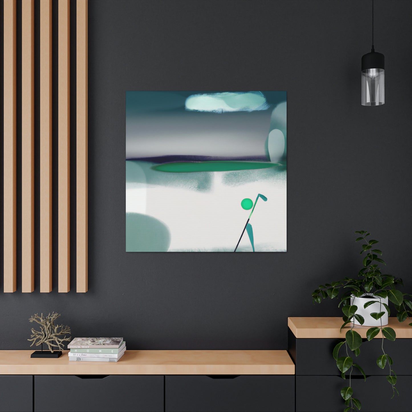 Golf in Abstract Form - Canvas