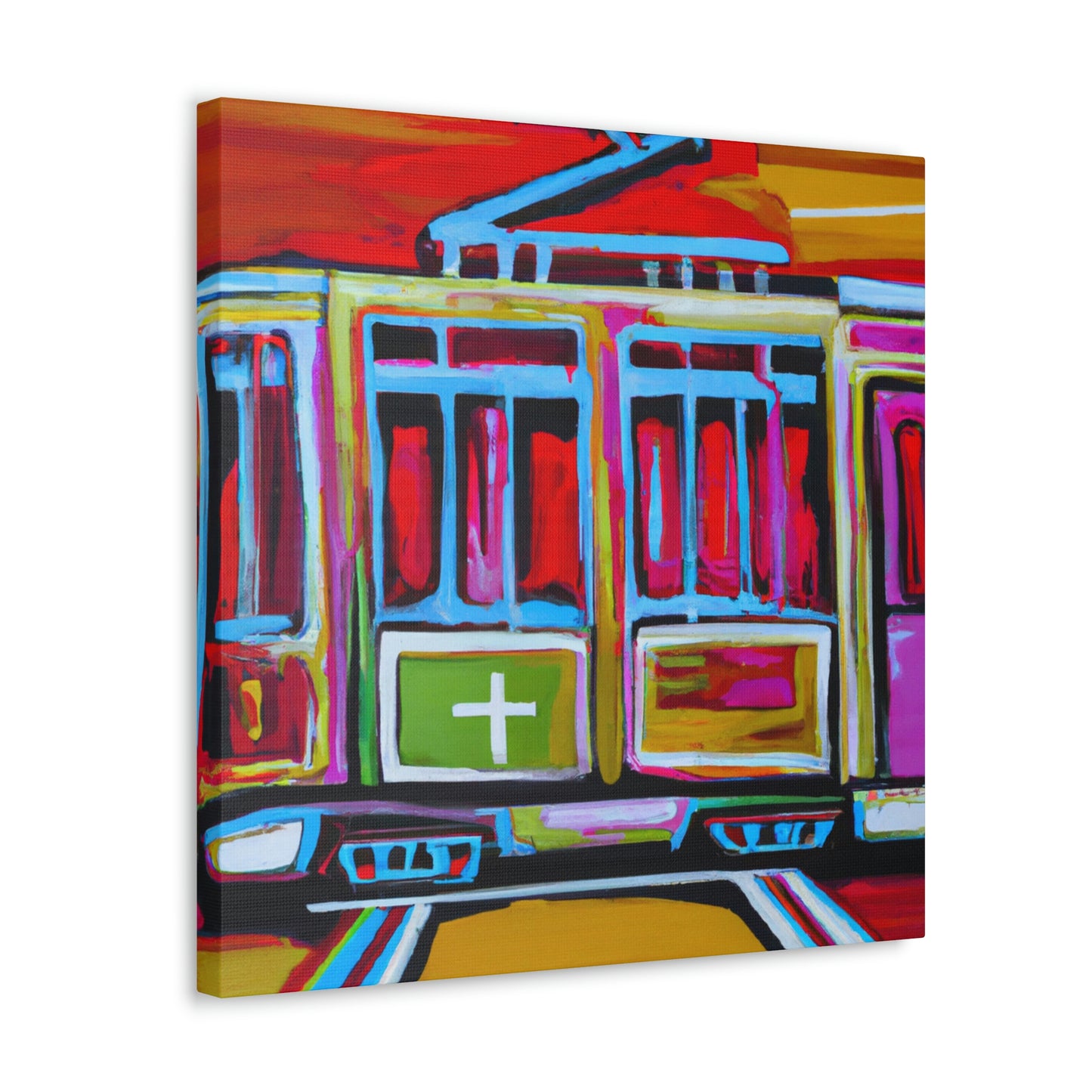 Tram by Minimalism - Canvas