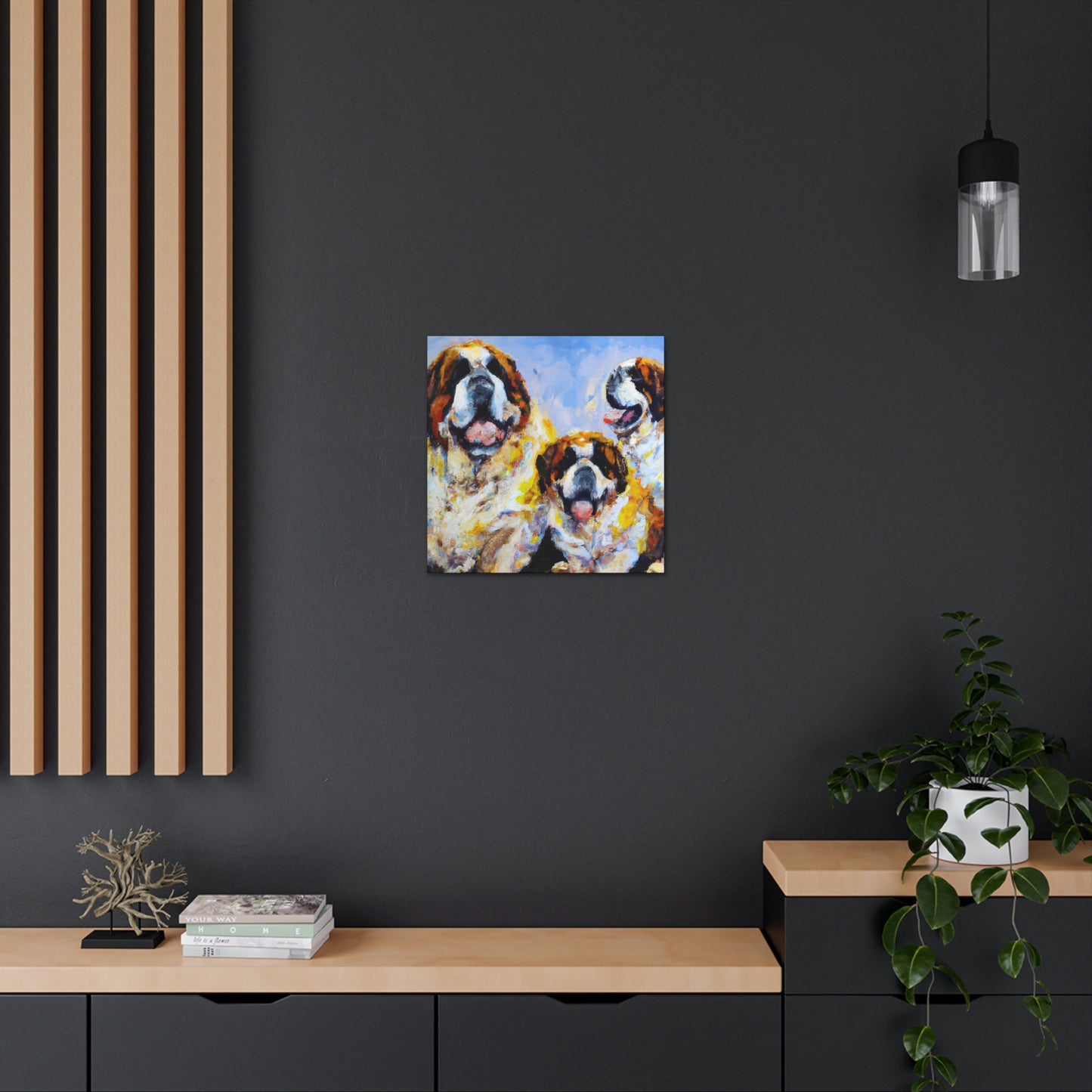 Saint Bernard's Majesty - Canvas