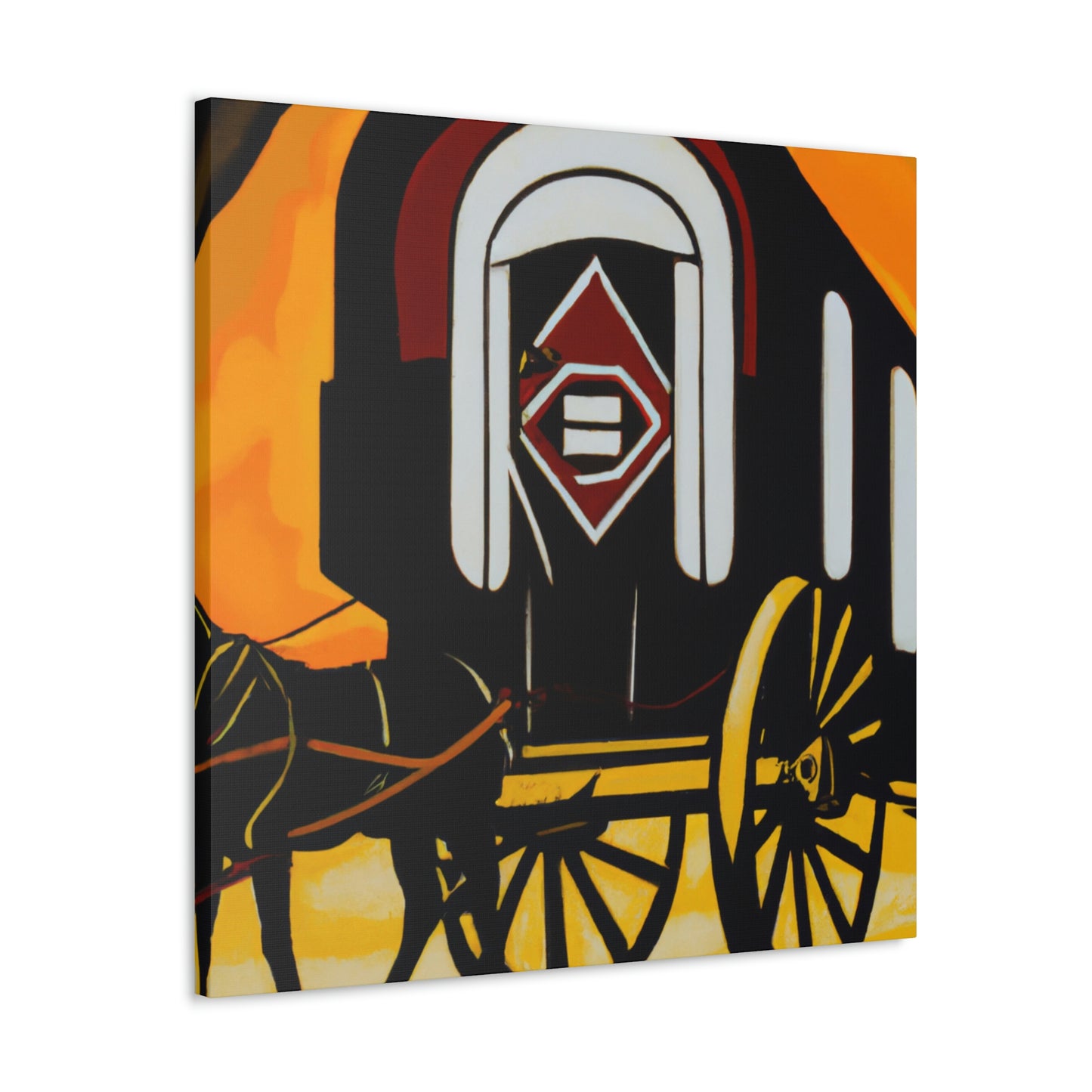 "Roaring Chuck Wagon" - Canvas