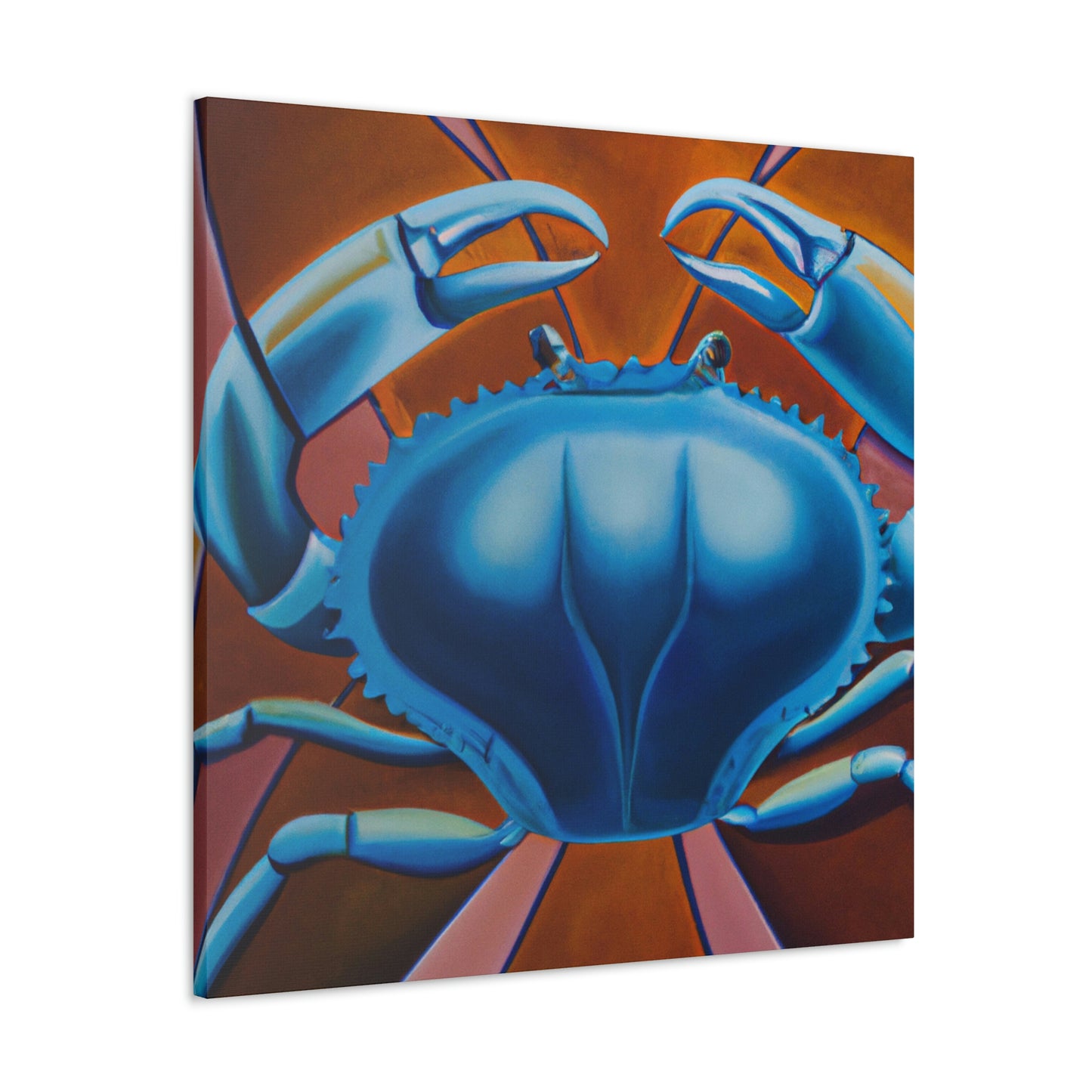 "Crab in Art Deco" - Canvas