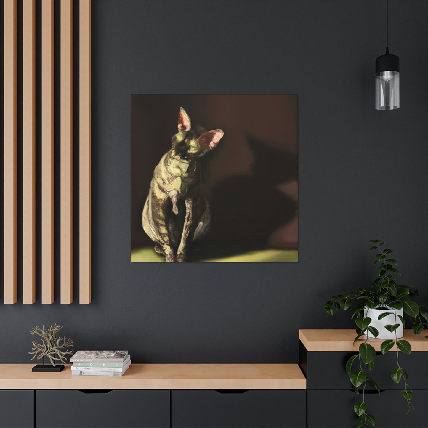 "Devon Rex Minimalism" - Canvas