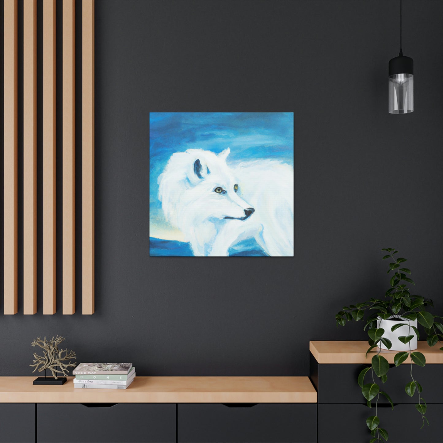 Arctic Wolf Creation - Canvas