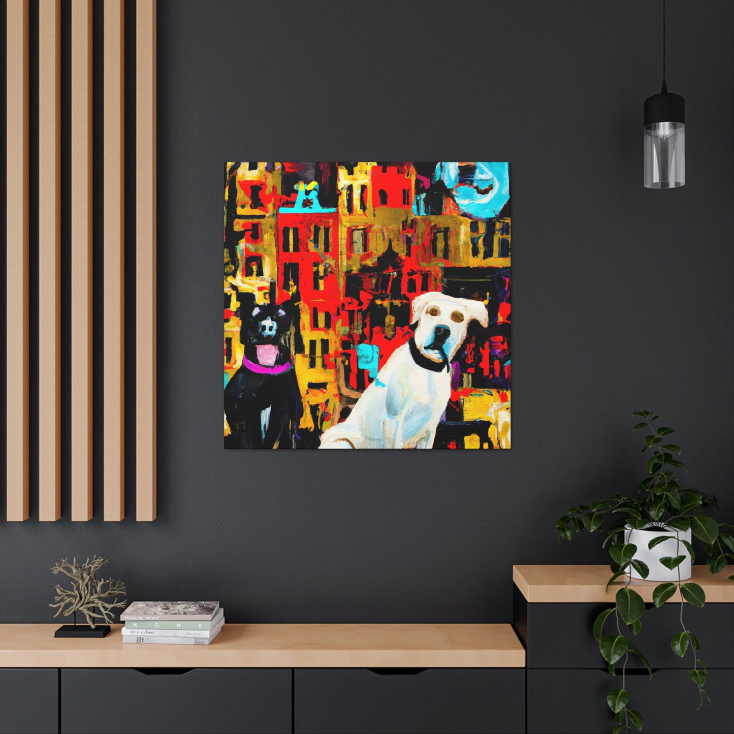 Dogs in Baroque Style - Canvas