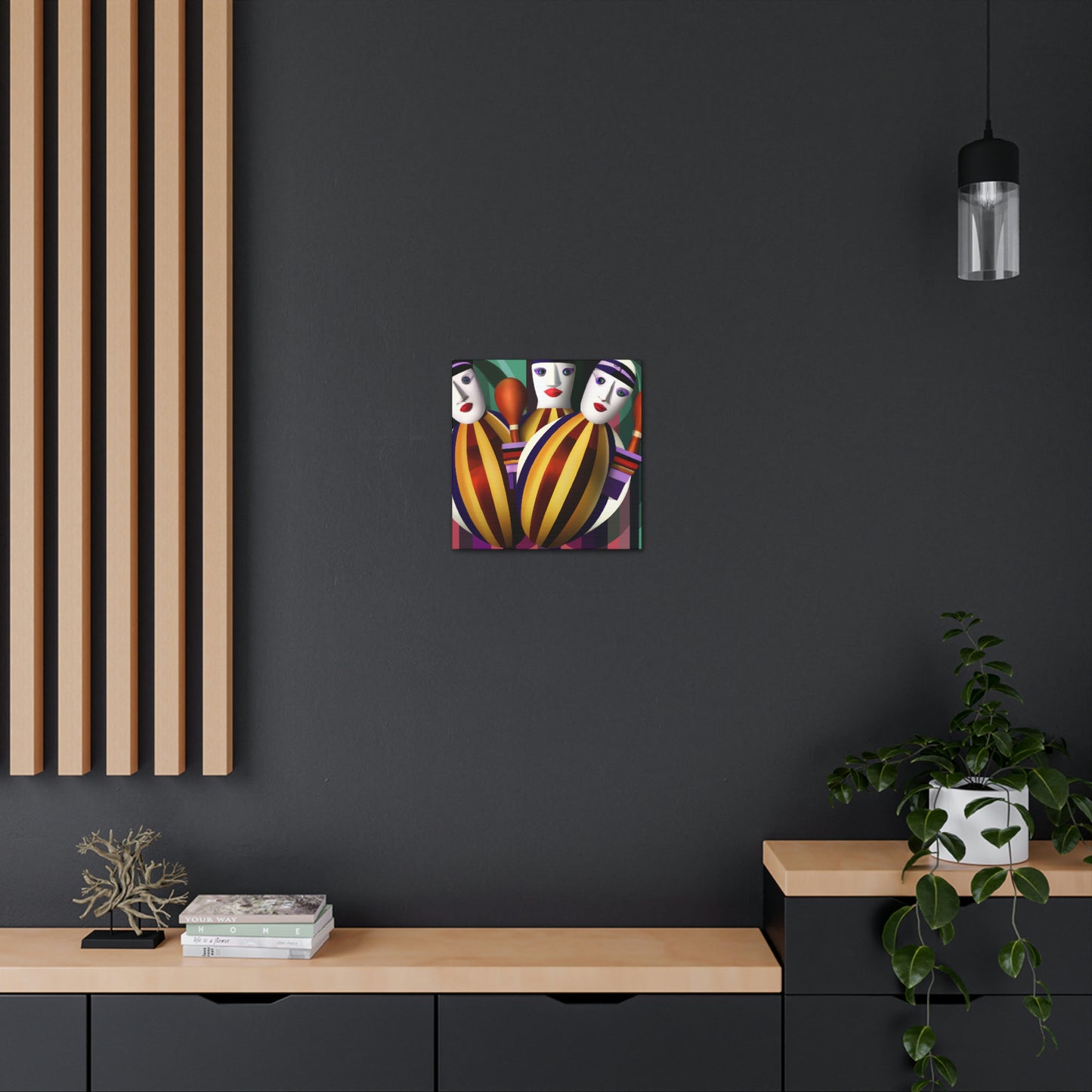 "Twirling Maracas Symphony" - Canvas