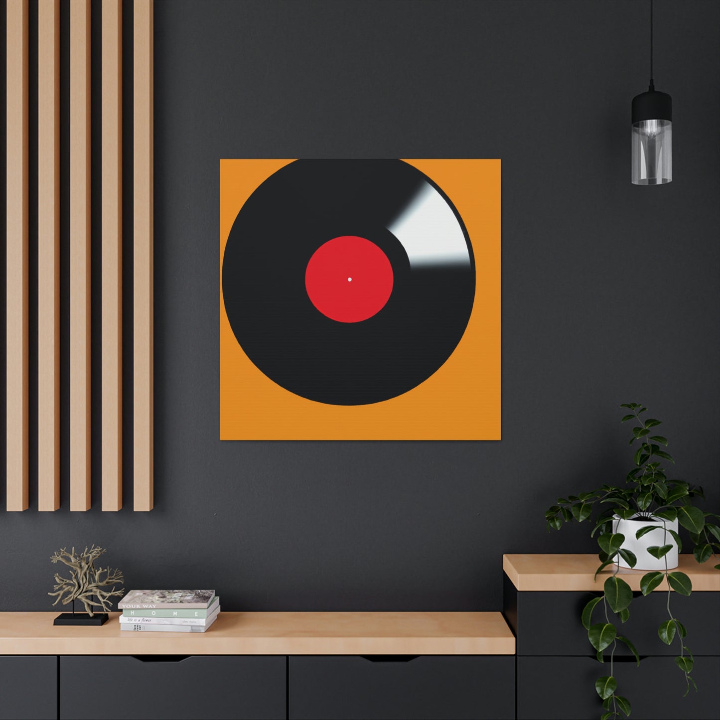 Vinyl Story Told Minimally - Canvas