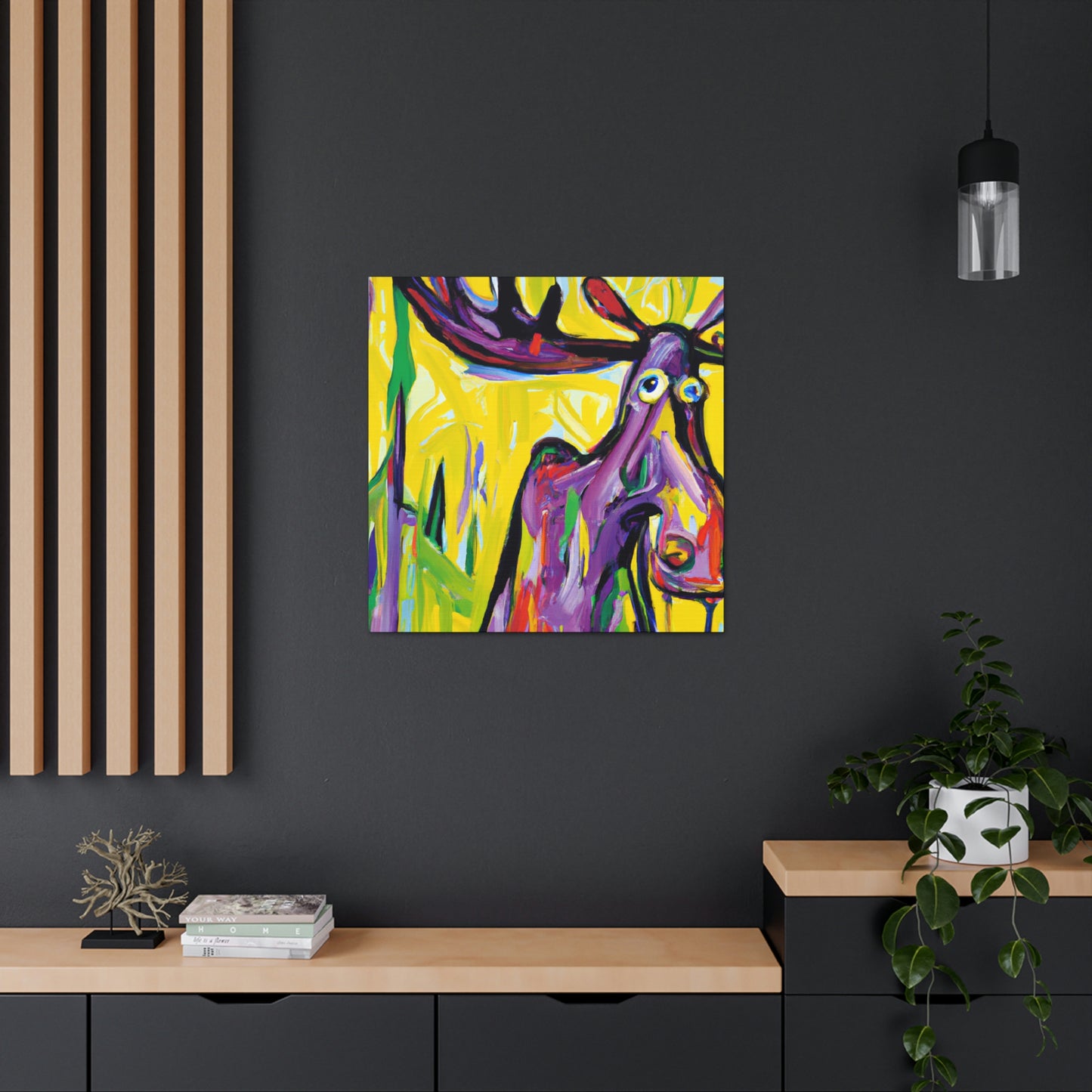 Moose Amidst Wilderness - Canvas