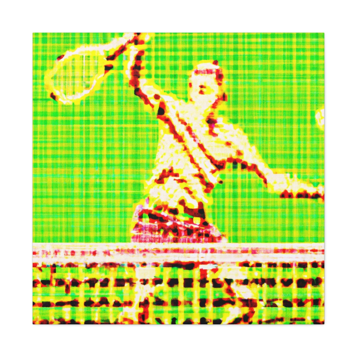 Tennis Pointillist Piece - Canvas