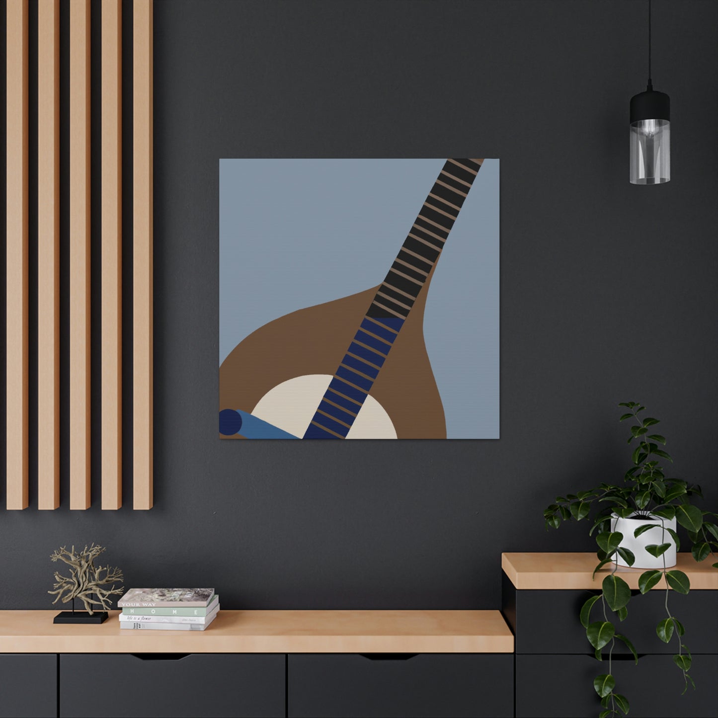 "Mandolin Minimalism Melody" - Canvas