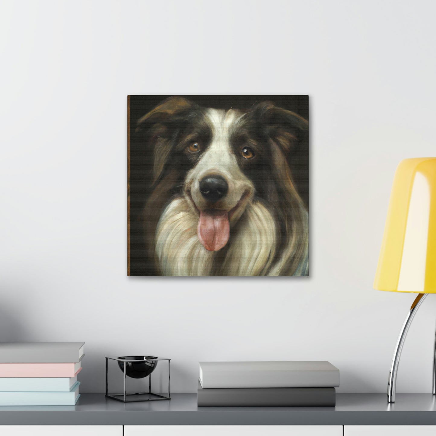 "Collie at Dusk Grandeur" - Canvas