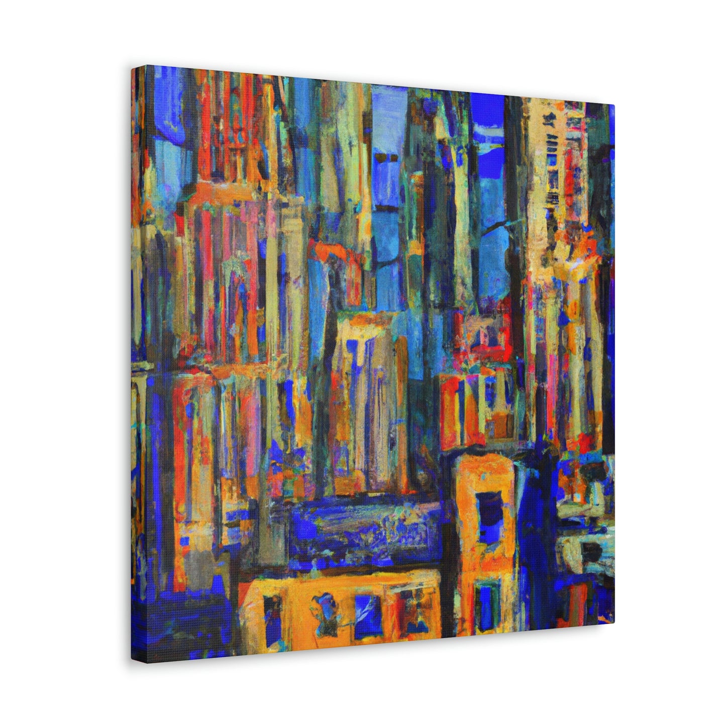 "Sculpted Art Deco Bliss" - Canvas