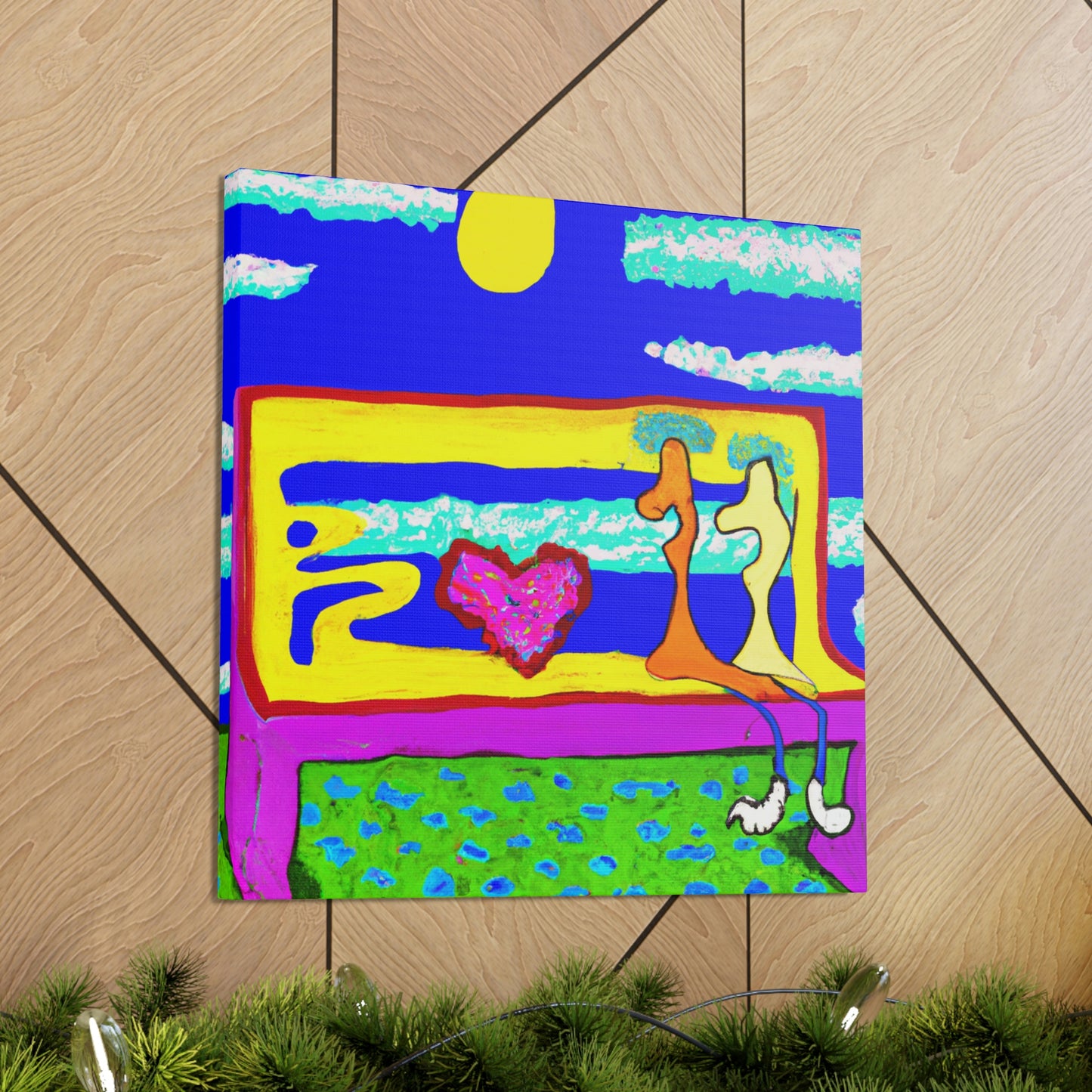 Love's Lonely Bench - Canvas