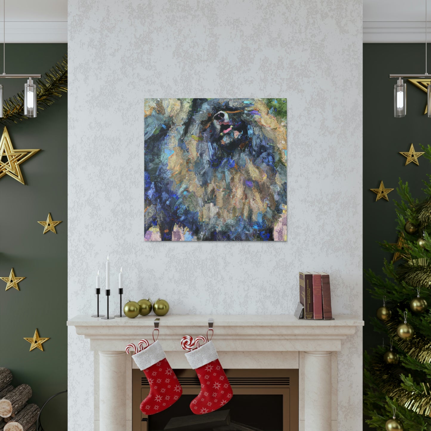 "Fur of a Keeshond" - Canvas