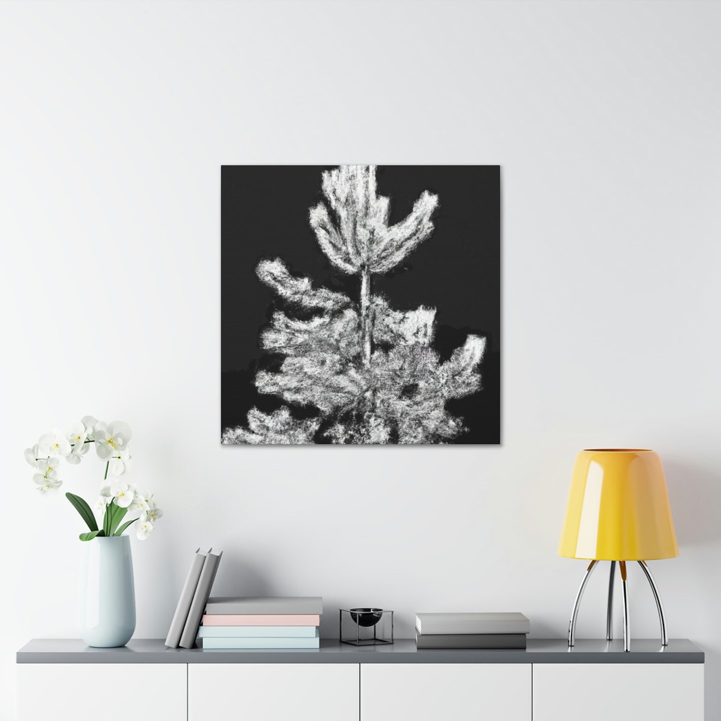 "Pine Trees in Deco" - Canvas