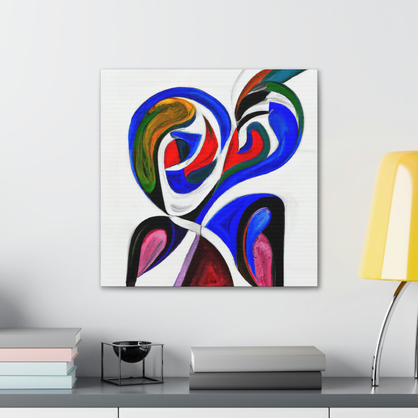 Lovebirds in Flux - Canvas