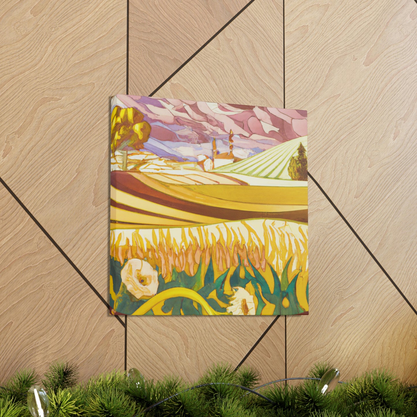 "Harvesting the Fields Abloom" - Canvas