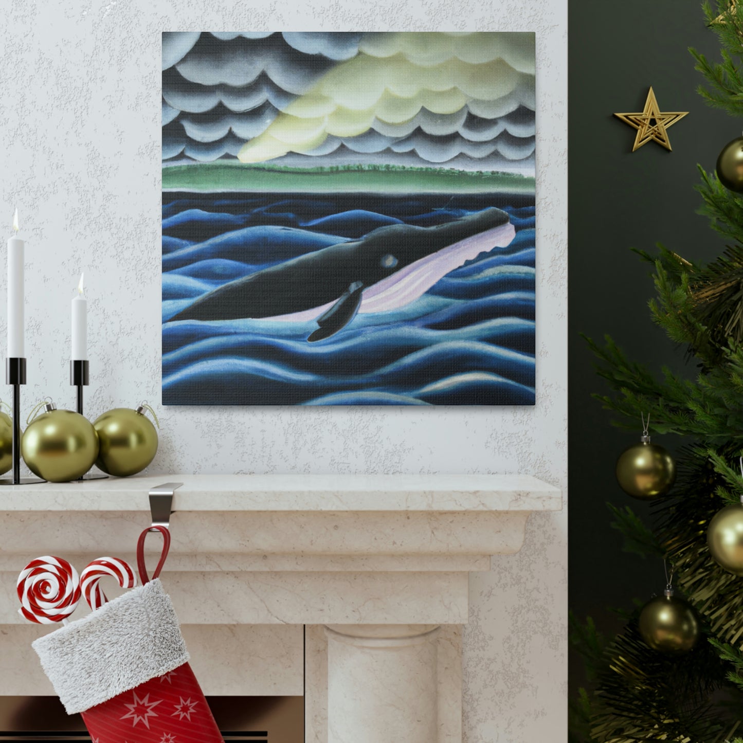 Whale in Absinthia - Canvas