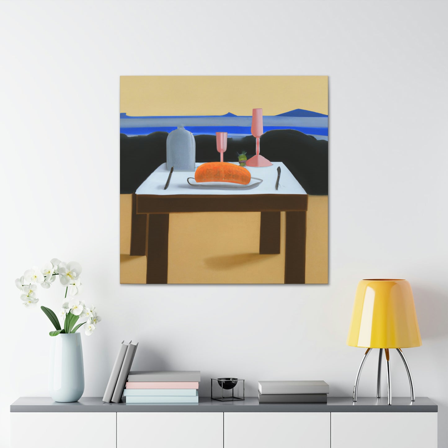 "Dinner Set Minimalism" - Canvas