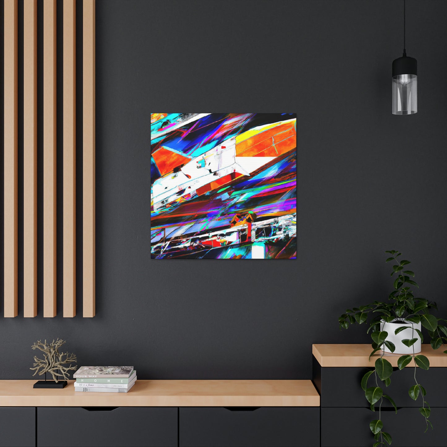 "Space Shuttle Fauvism" - Canvas