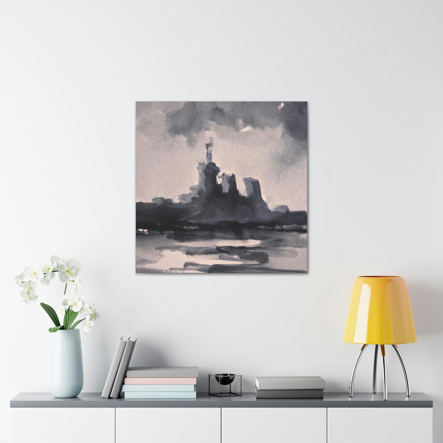 "Battleship At Sea" - Canvas