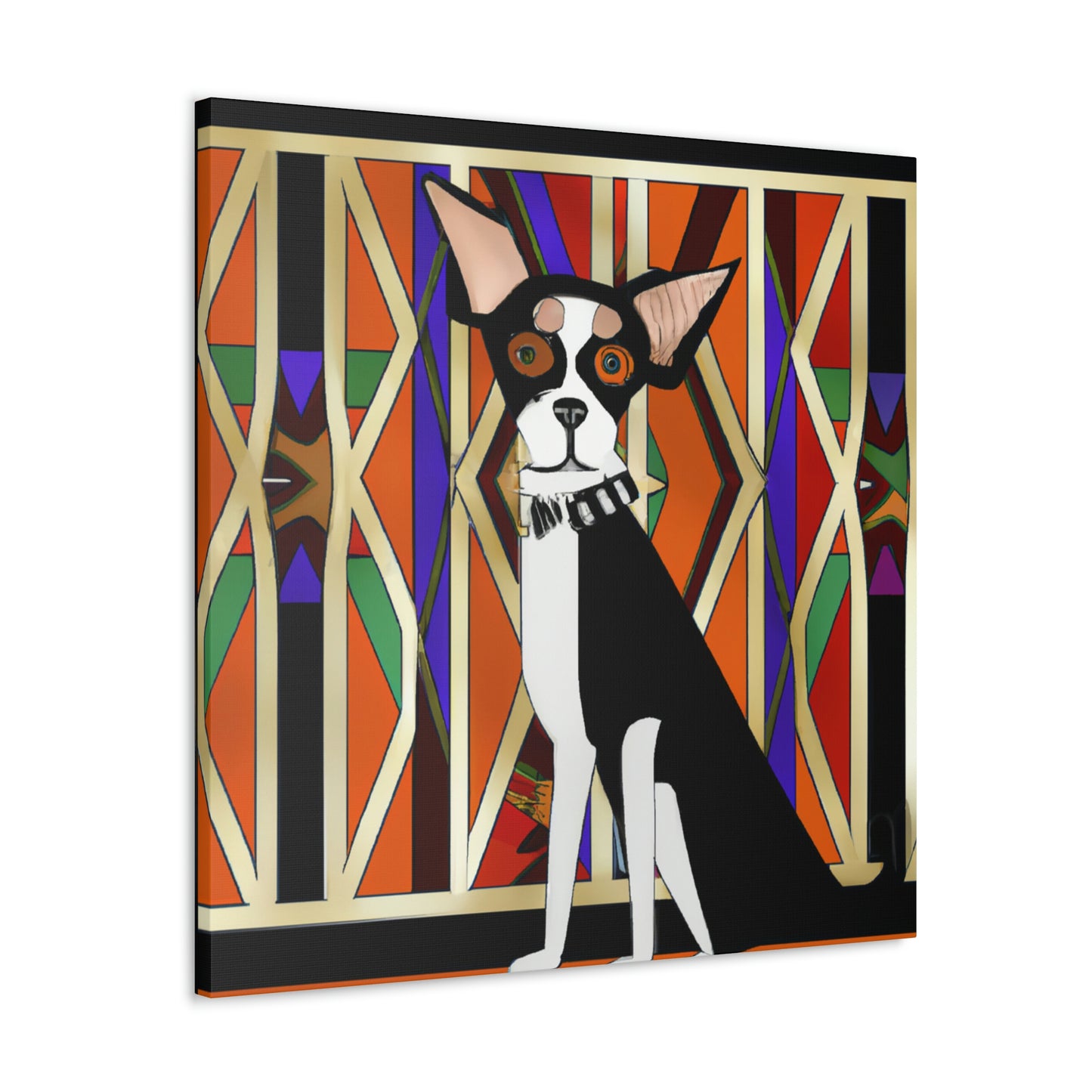 "Chihuahua Through Deco" - Canvas