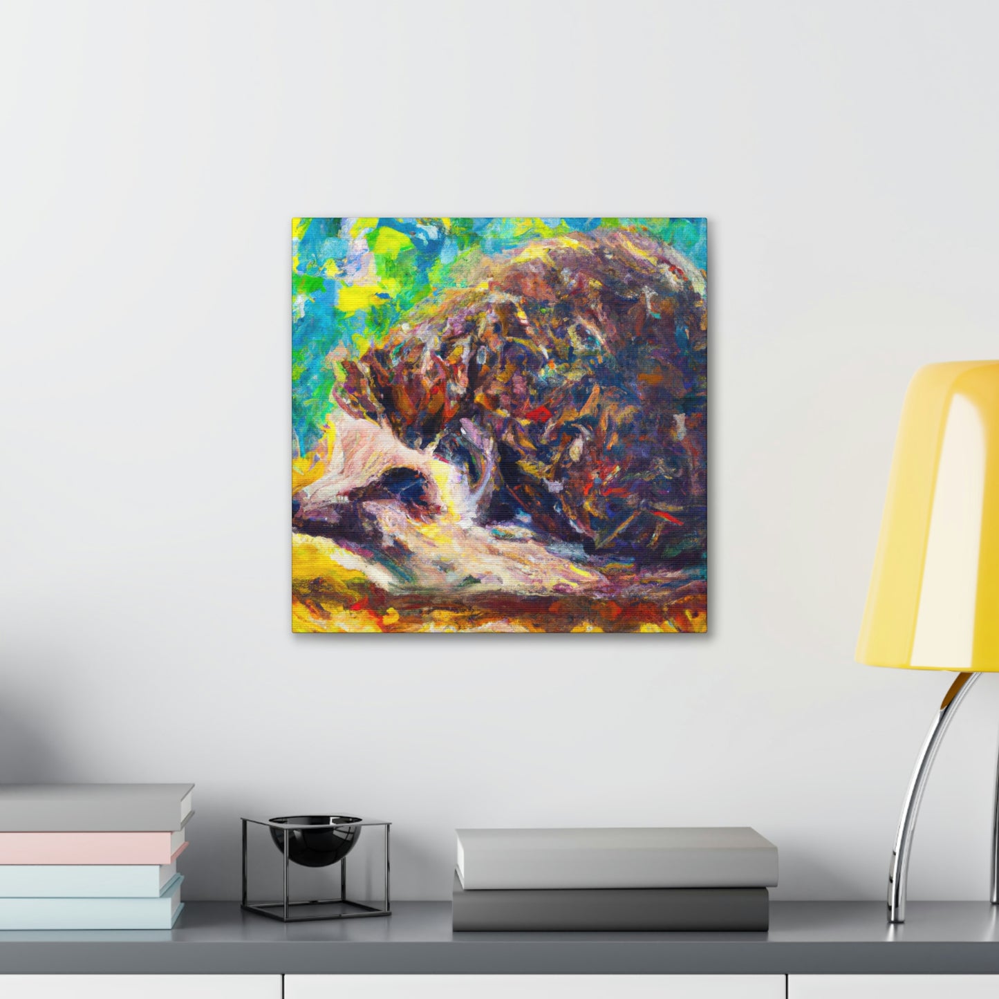 Hedgehogs In Impressionism - Canvas