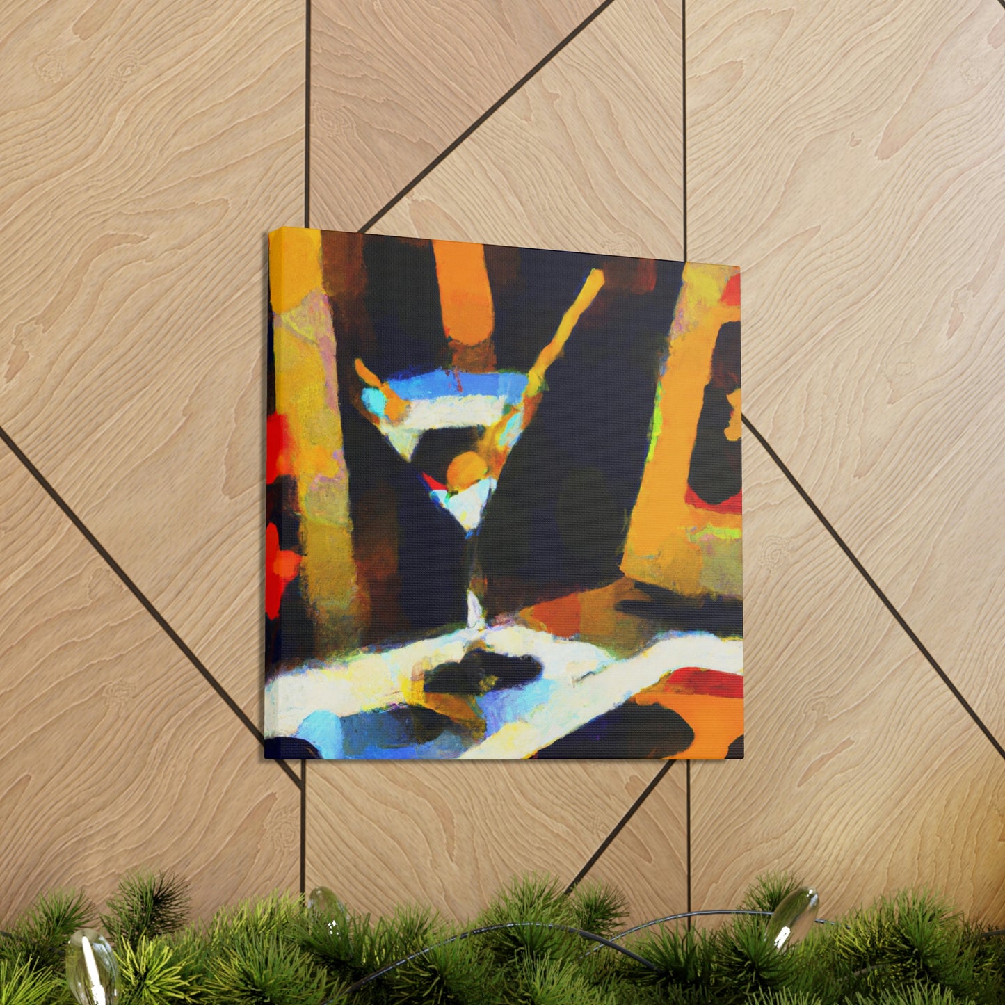 Martini Moment Illuminated - Canvas