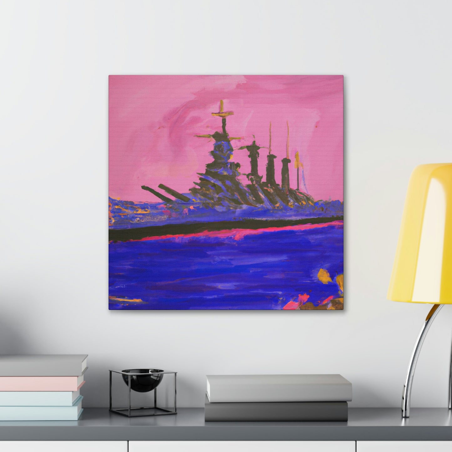 "Battleship in Fauvism" - Canvas