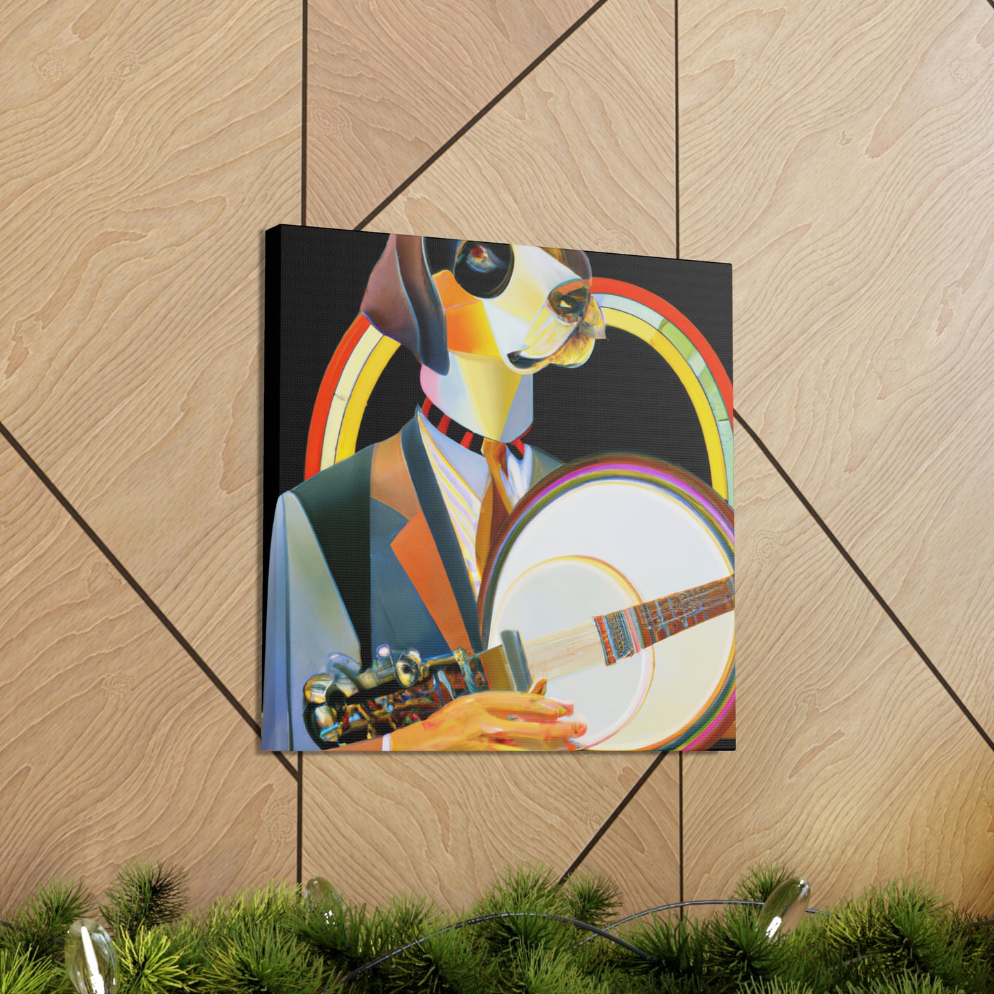 "Banjo Strumming Sunshine" - Canvas