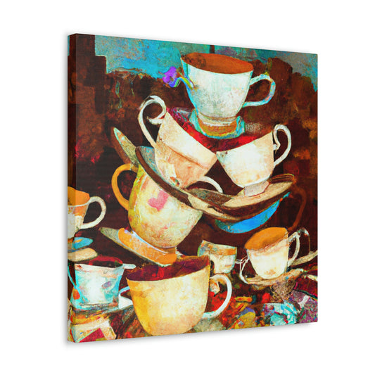 Tea Cup Symphony - Canvas