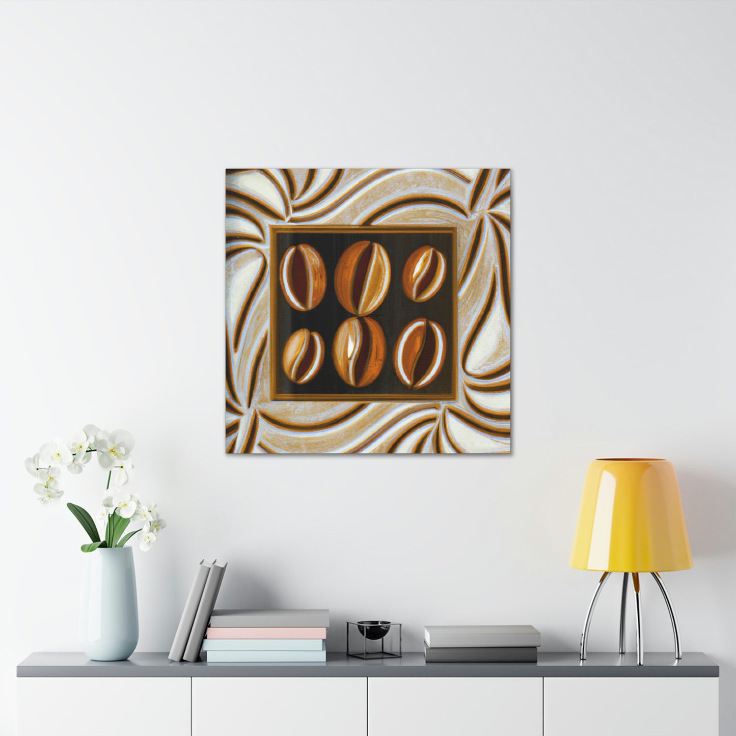 "Coffee Beans Symphony" - Canvas