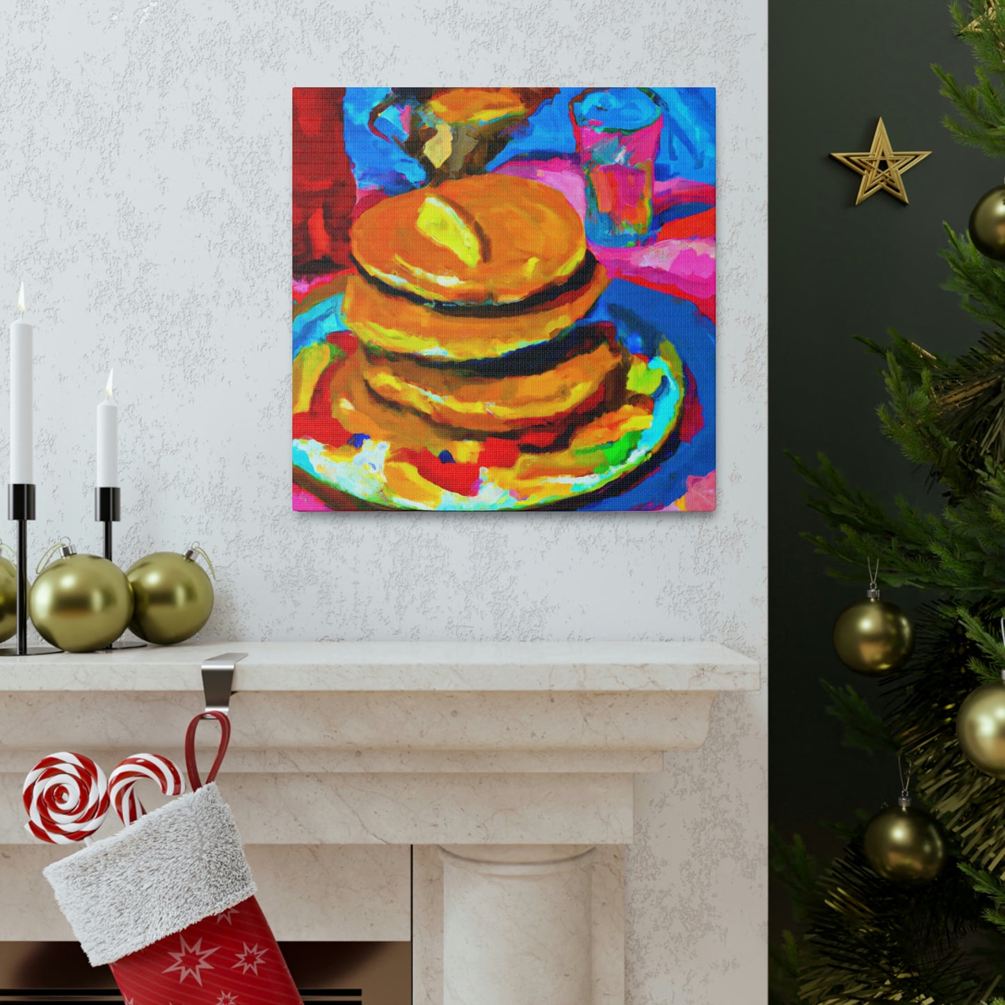 Pancakes in Fauvism - Canvas