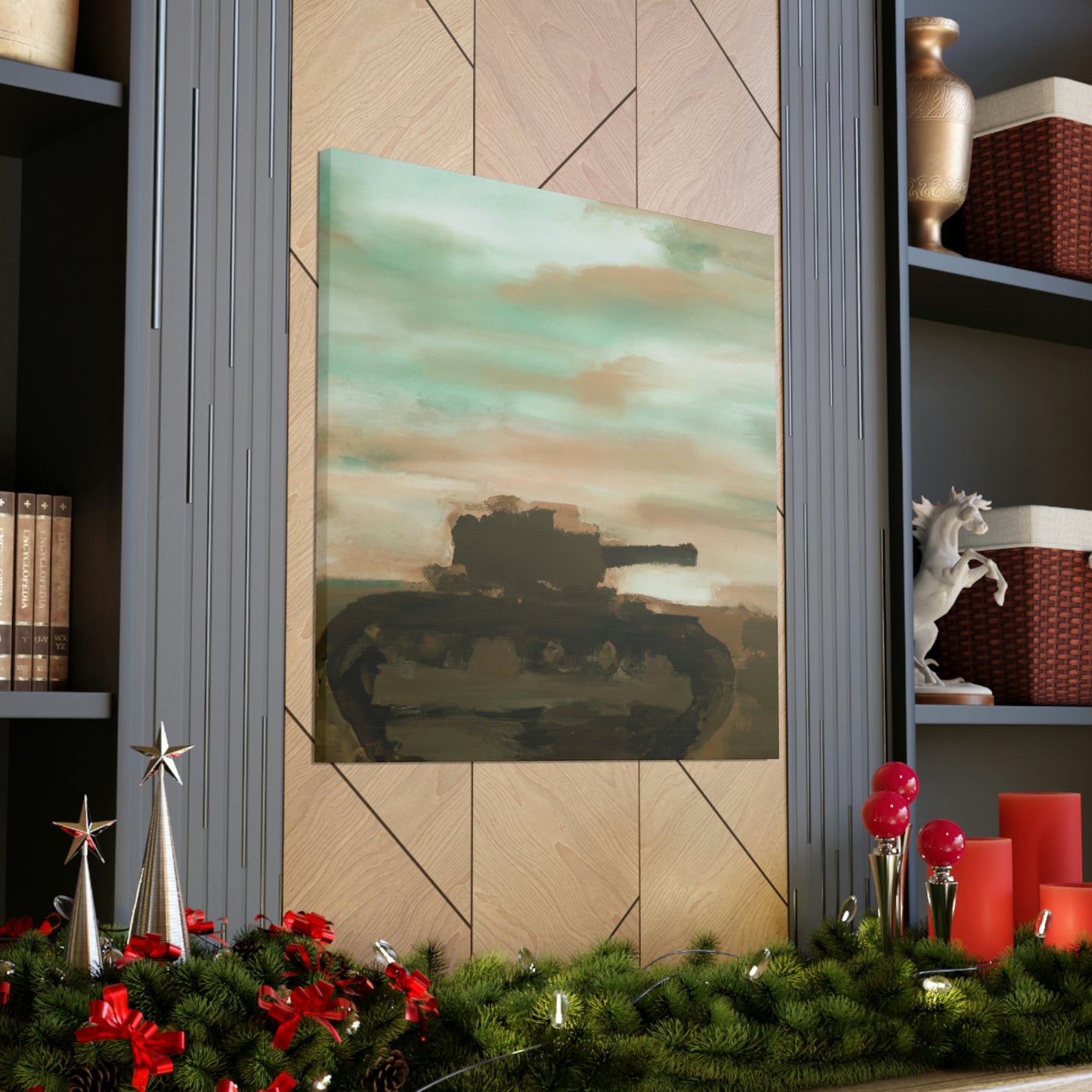 Tank in Abstract Form - Canvas