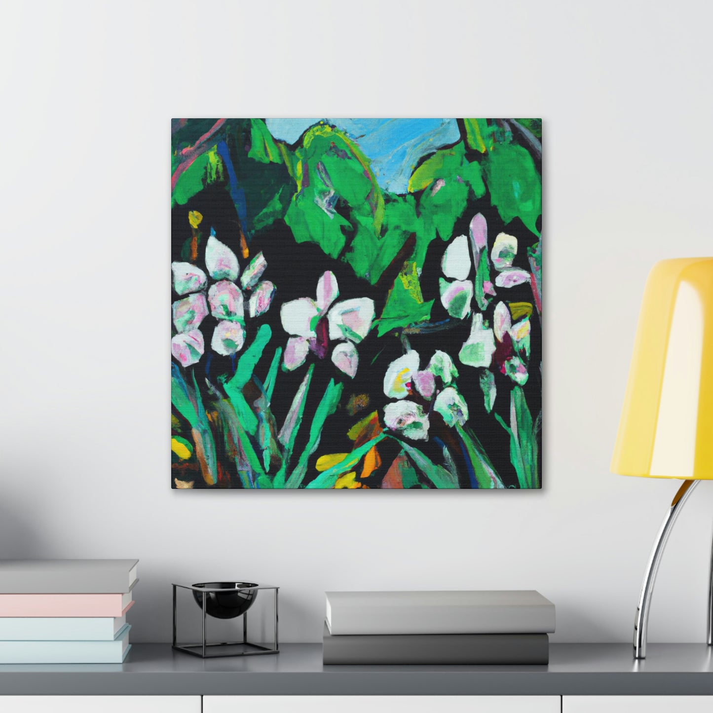 "Orchid in Moonlight Dreaming" - Canvas