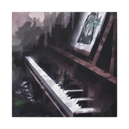 Piano in Reflection - Canvas