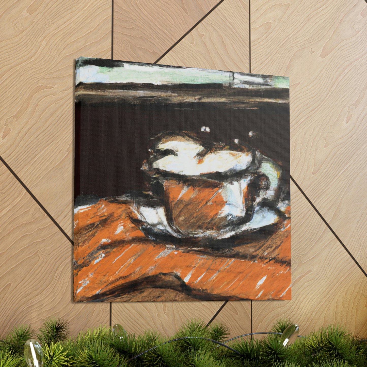 Cappuccino in Poppies - Canvas