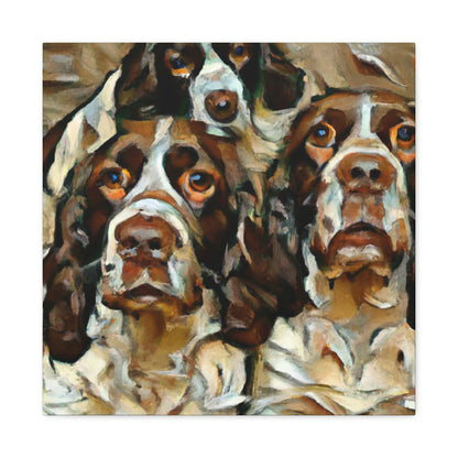 English Springer Watching - Canvas