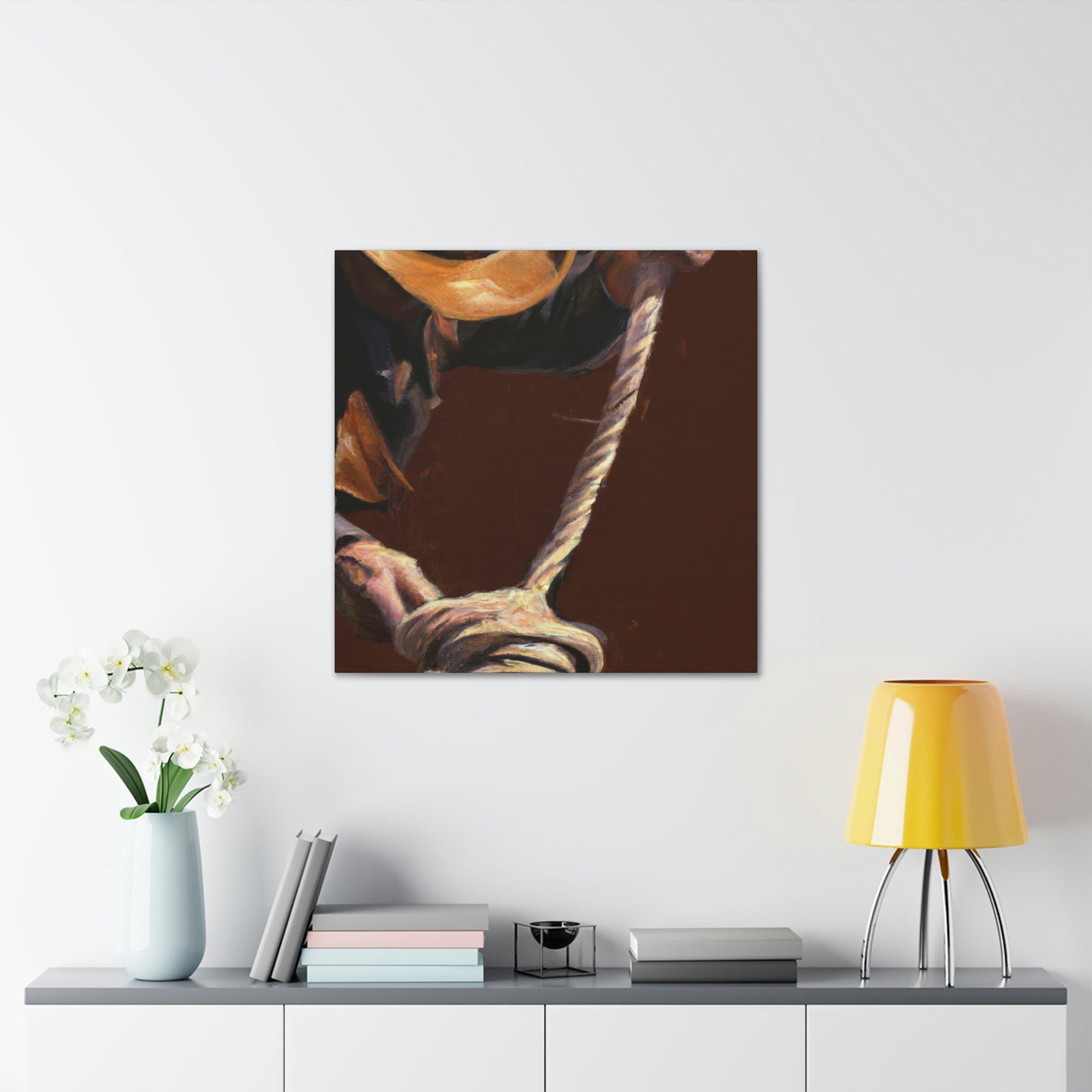 "Rope a Cowboy Dream" - Canvas