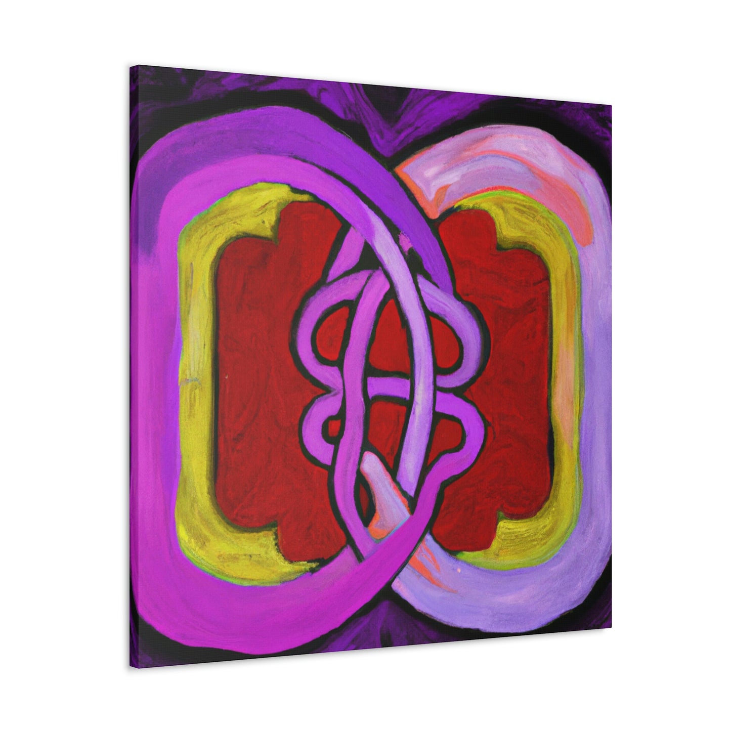 Two Hearts Interlocked - Canvas