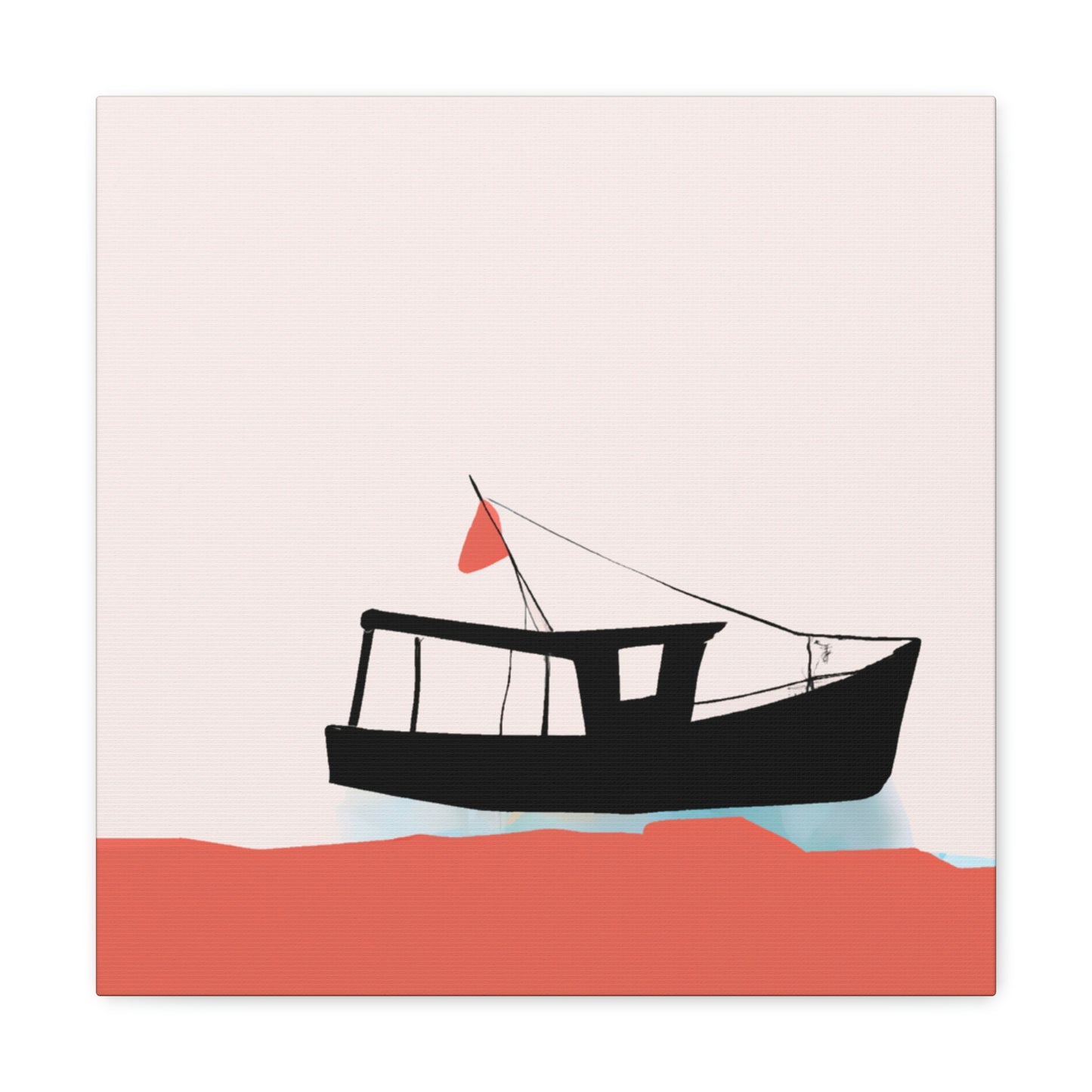 Fishing Boat Minimalism - Canvas