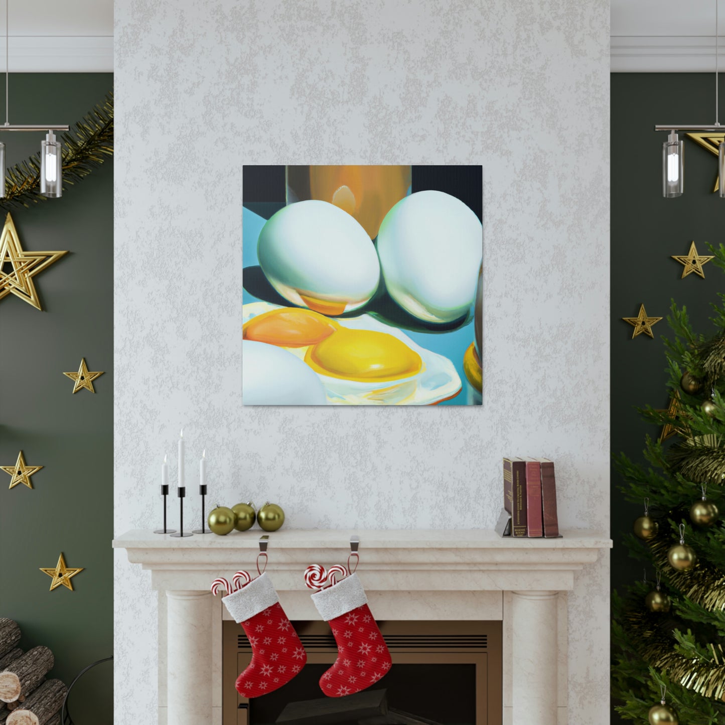 Eggs in Splendor. - Canvas