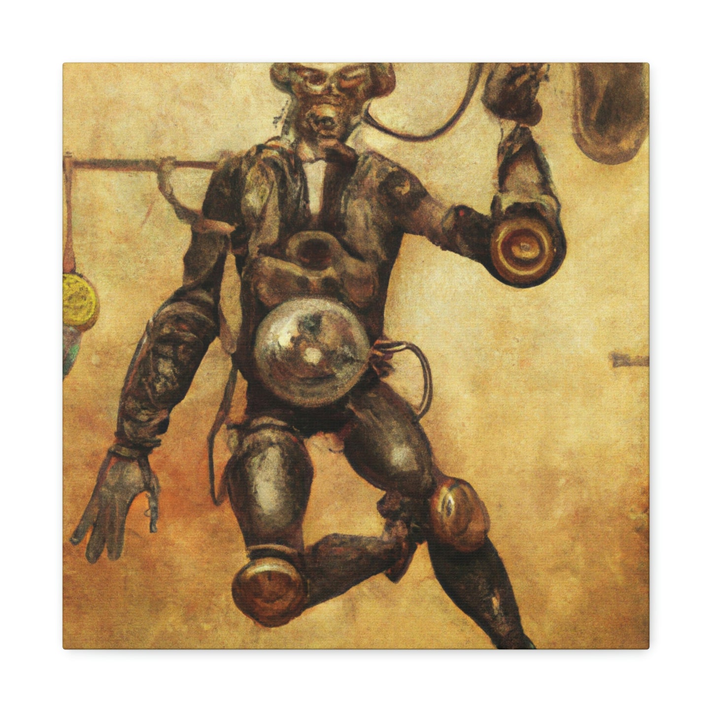 "Martial Arts Steampunk Mastery" - Canvas