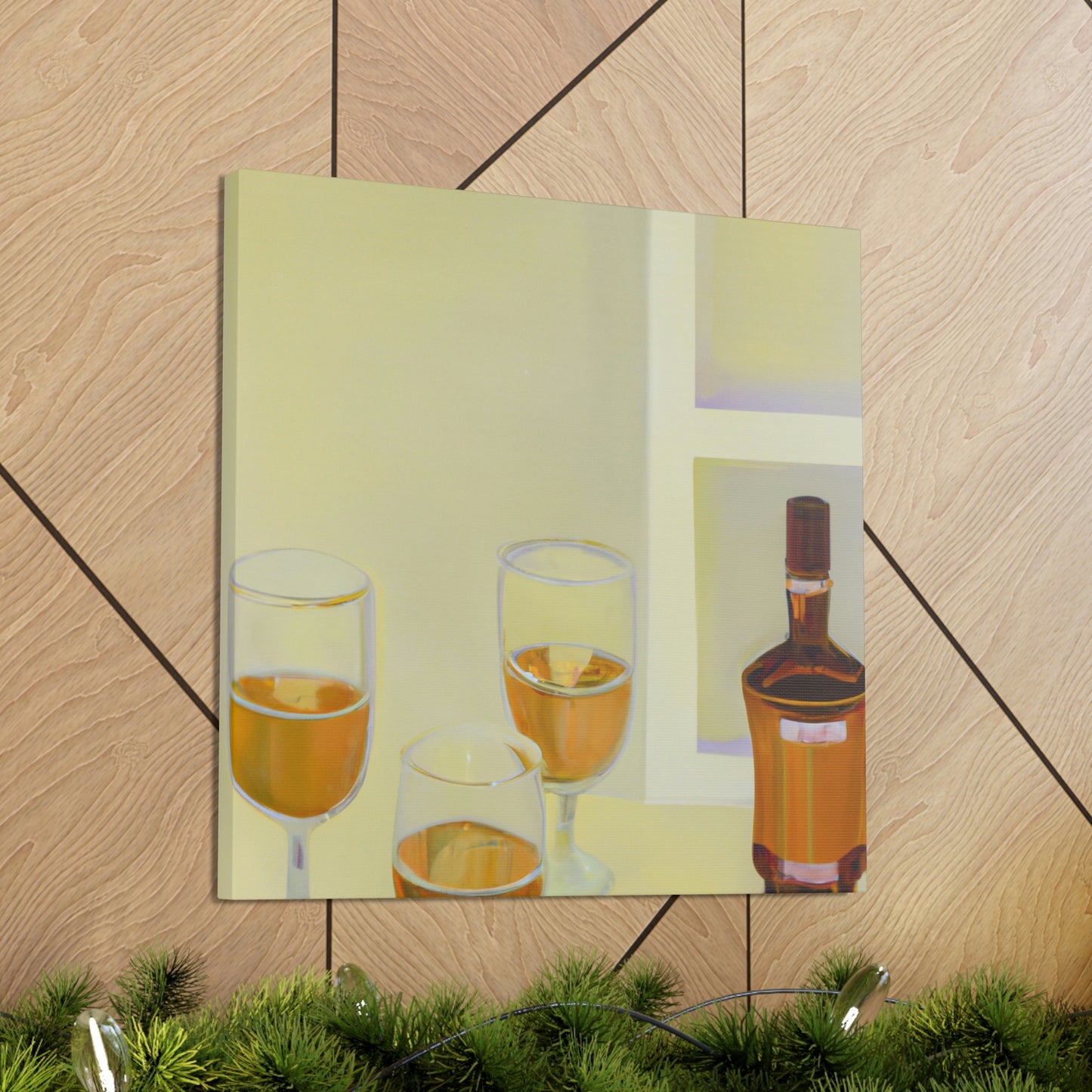 "Alcoholic Art Reflection" - Canvas