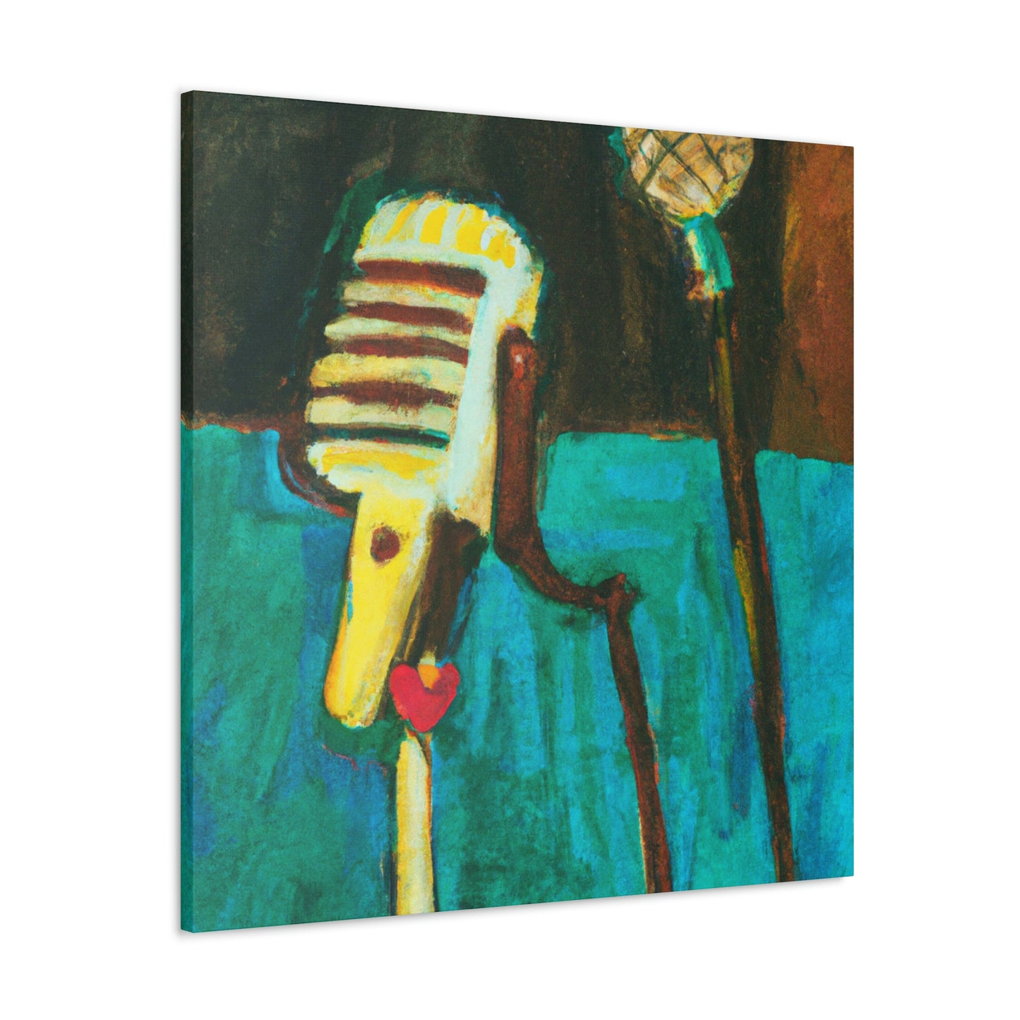 The Mic and Mood - Canvas