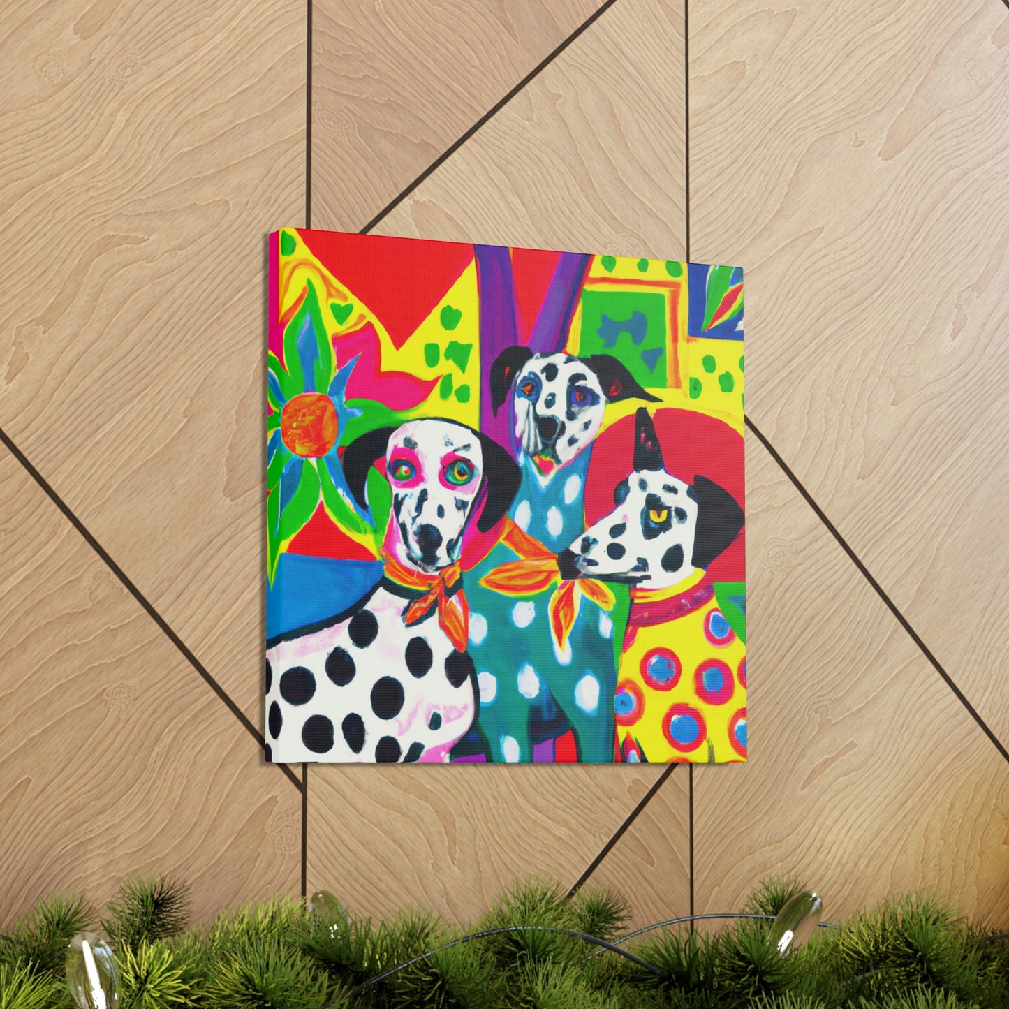 "Dalmatian in Deco" - Canvas